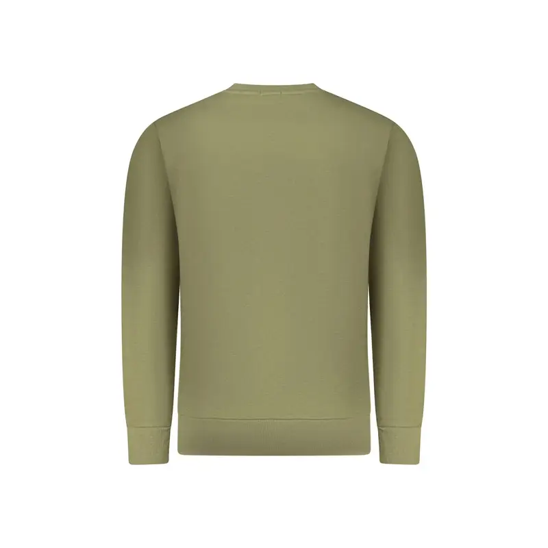 Felpa Maniche Lunghe Uomo Verde Stampa in Rilievo miniatura 2