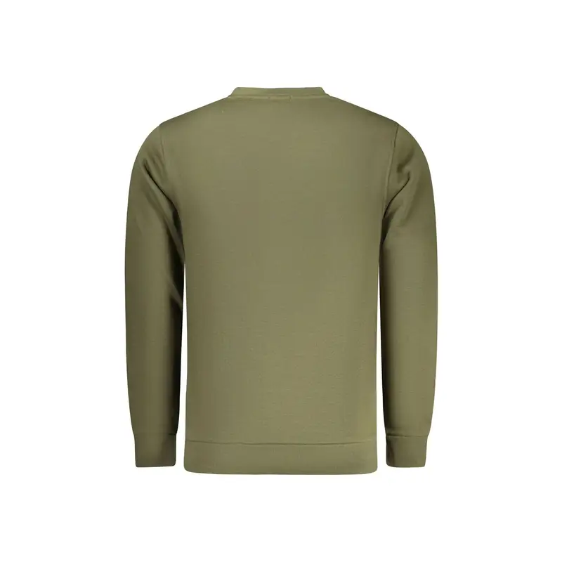 Felpa Maniche Lunghe Uomo Verde Stampa Logo miniatura 2