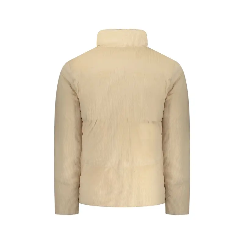 Giubbotto Maniche Lunghe Uomo Beige con Logo miniatura 2