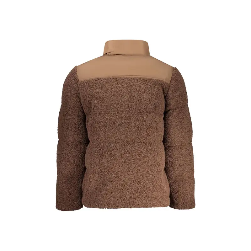 Giubbotto Maniche Lunghe Uomo Marrone Zip Logo miniatura 2