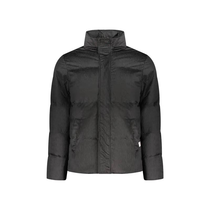 Giubbotto Maniche Lunghe Uomo Nero con Zip