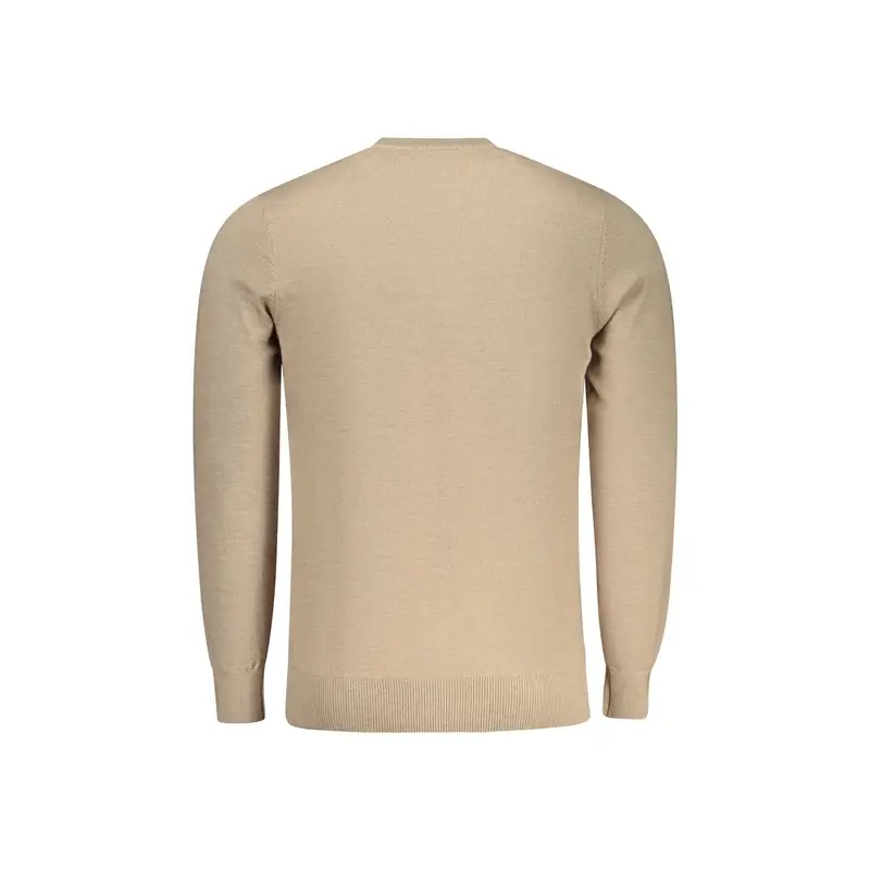 Maglia Uomo Beige Ricamo Logo miniatura 2