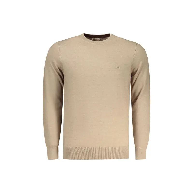 Maglia Uomo Beige Ricamo Logo