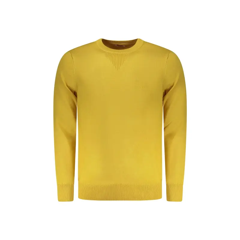 Maglia Uomo Gialla Ricamo Giallo