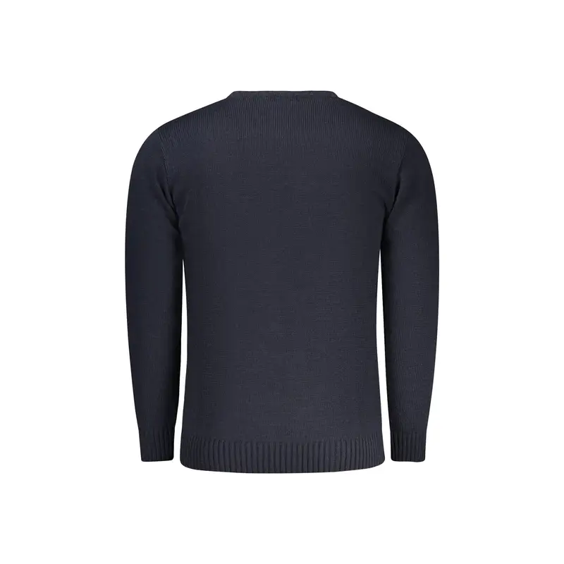 Maglione Uomo Blu Ricamo miniatura 2
