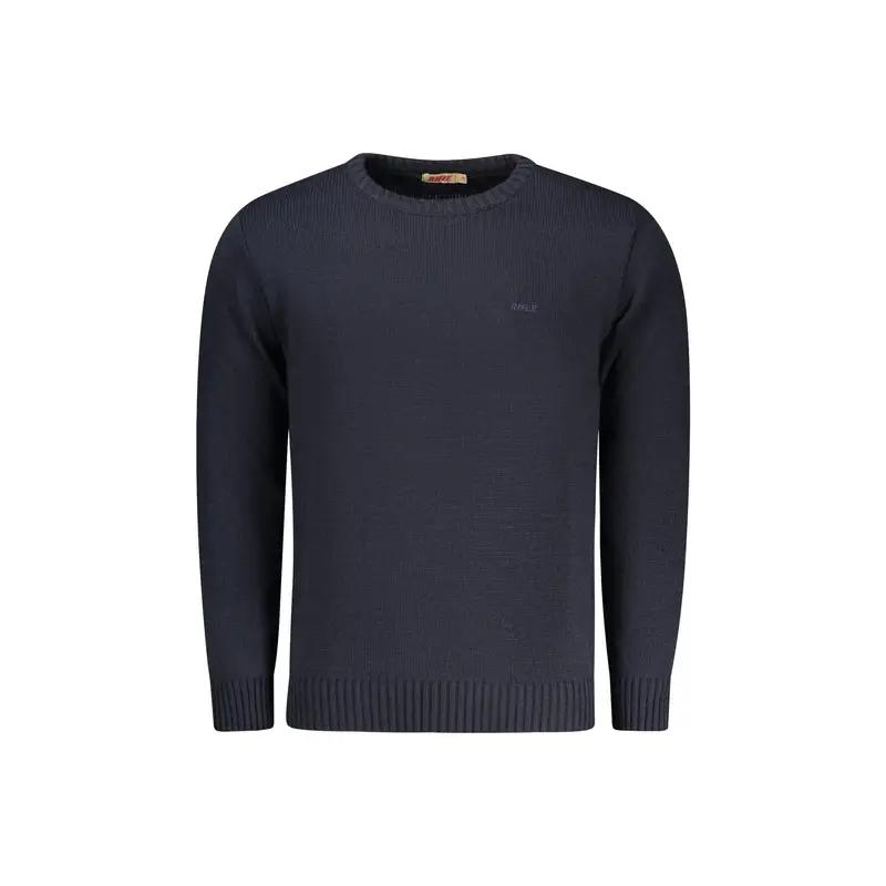 Maglione Uomo Blu Ricamo