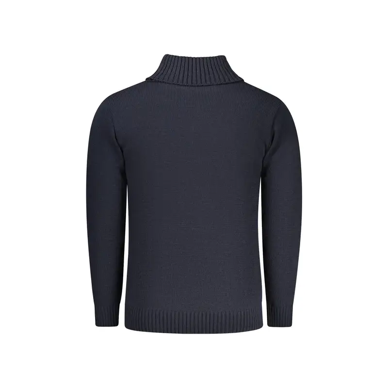 Maglione Uomo Blu Ricamo miniatura 2