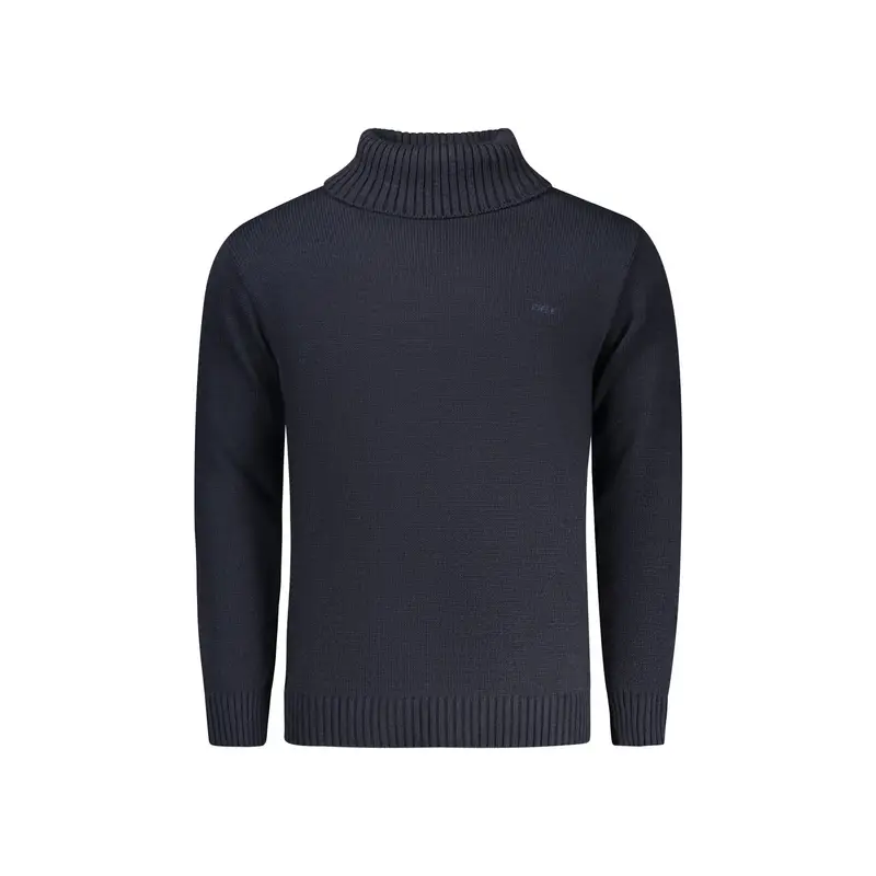 Maglione Uomo Blu Ricamo