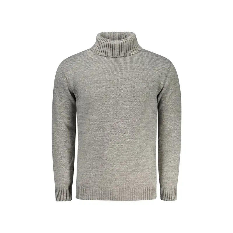 Maglione Uomo Grigio Ricamo