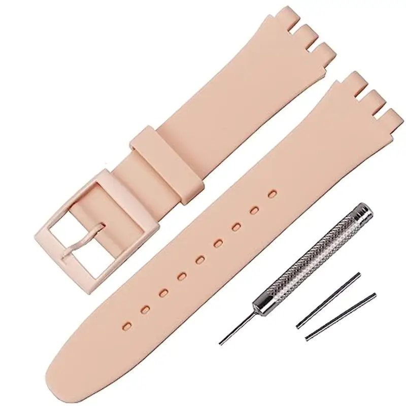 Rihahisy - Cinturino di ricambio in silicone per orologio, 19mm