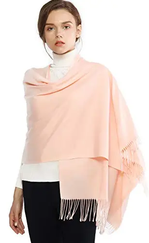 RIIQIICHY Sciarpa Rosa Donna Pashmina Scialle Invernale Caldo Stola Elegante Cerimonia Regalo Donna miniatura 2