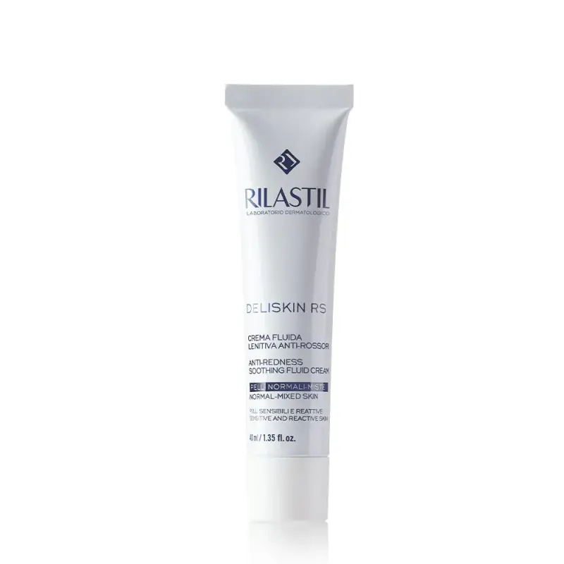 Deliskin RS Crema Fluida Lenitiva Anti-Rossori Pelle Normali-Miste - Crema idratante viso