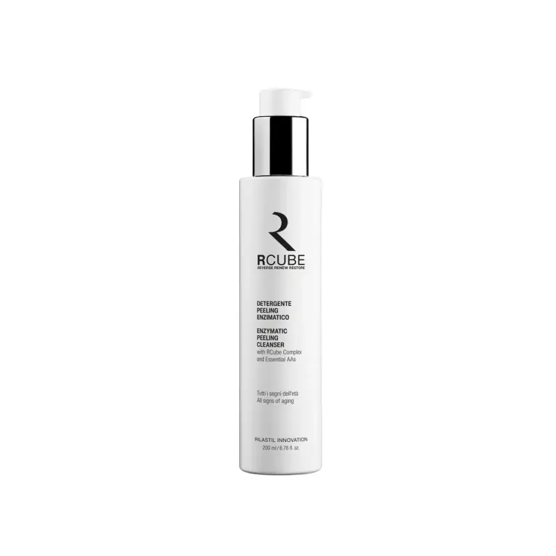 RCUBE Detergente Peeling Enzimatico - Gel detergente viso
