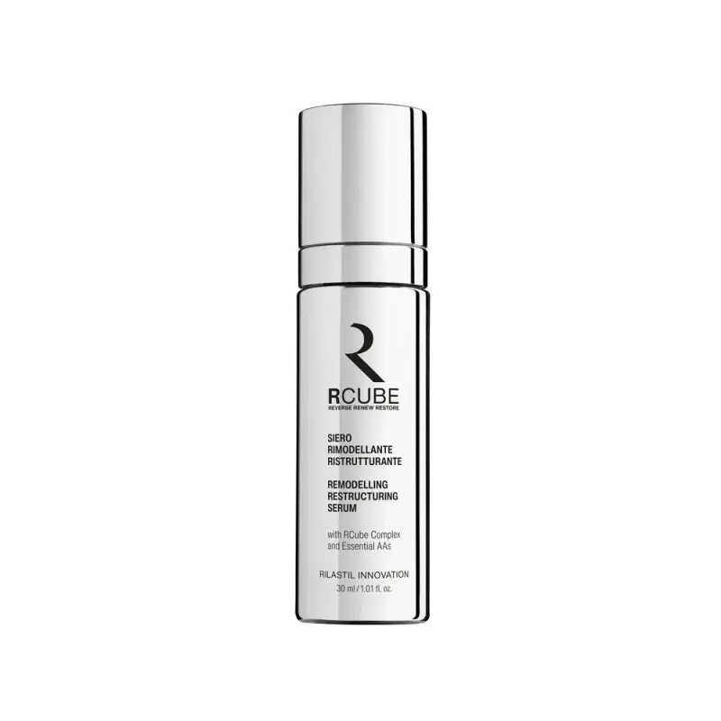 RCUBE Siero Rimodellante Ristrutturante - Trattamento antietà pelli mature,Siero antirughe