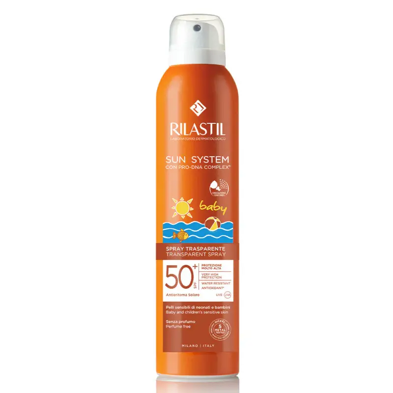 Sun System Baby Spray Trasparente SPF50+ - Solari alta protezione