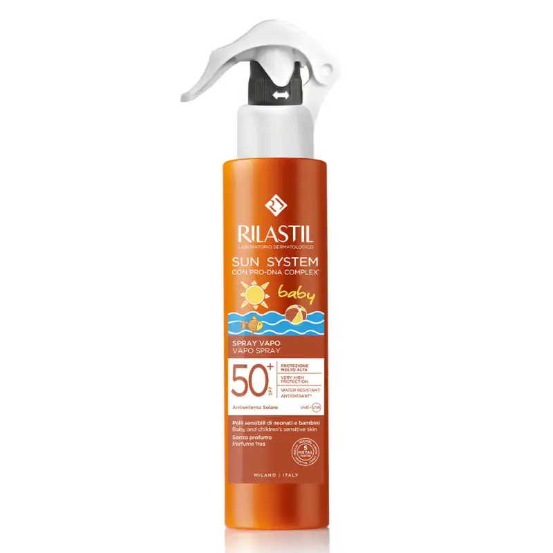 Sun System Baby Spray Vapo SPF50+ - Crema Solare Bambini,Solari alta protezione
