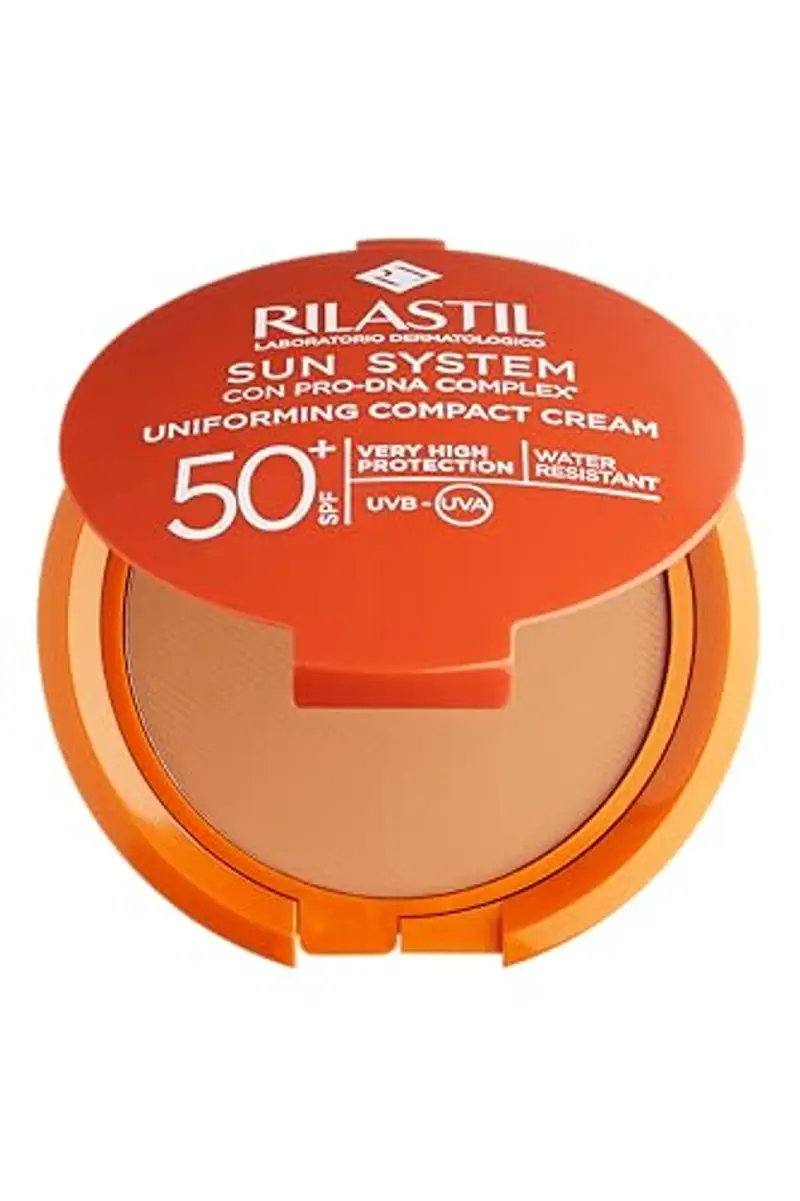 Rilastil Sun system Correttore Colore Bronzè, Coprente, Cremoso, SPF 50+, Resistente all'Acqua per Tutti i Tipi Pelle, 10g