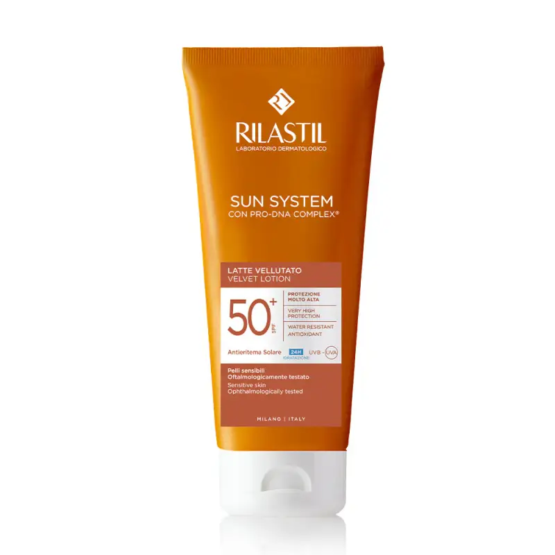 Sun System Latte Vellutato SPF50+ - Protezione solare viso,Solari alta protezione