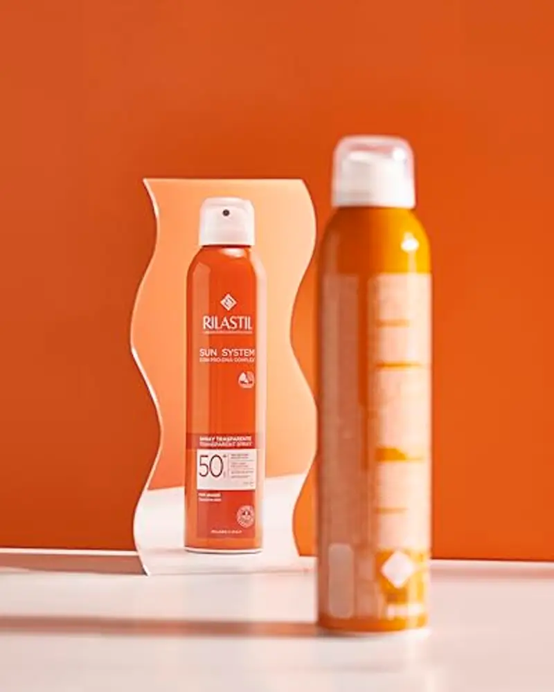 Rilastil Sun System Transparent Spray SPF 50+, Spray Corpo Trasparente, Resistente all'Acqua, Tutti i Tipi di Pelle, Azione Antiossidante e Lenitiva, 200 ml miniatura 2