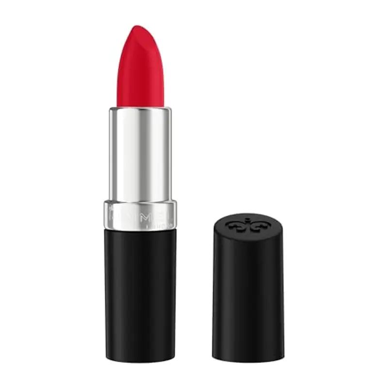 Rimmel Lasting Finish, 170 Alarm, Rossetto Satinato, Lunga Durata, Finish Satinato, Ricco Colore, Idratante, Formula Vegana, 4g