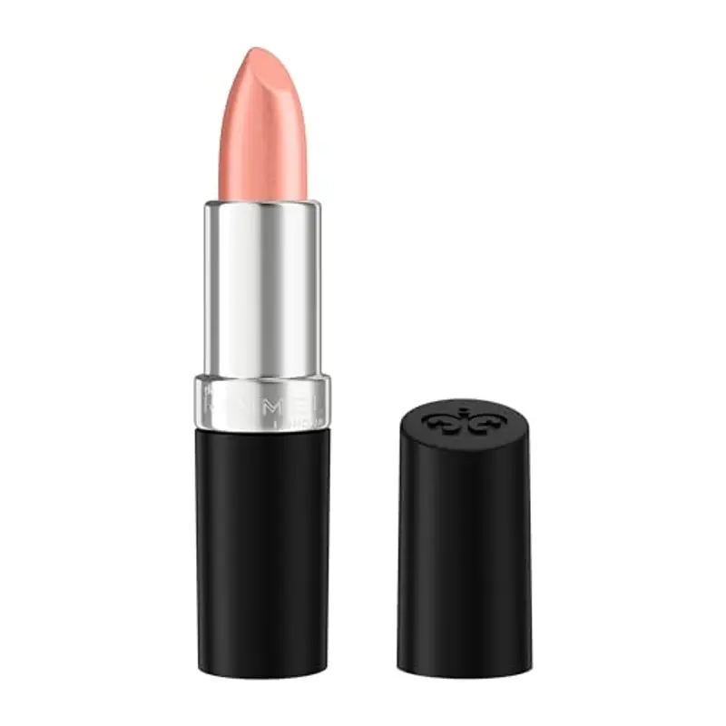 Rimmel Lasting Finish, 206 Pink-Key-Promise, Rossetto Satinato, Lunga Durata, Finish Satinato, Ricco Colore, Idratante, Formula Vegana, 4g