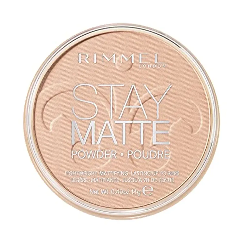 Rimmel London Cipria Compatta Stay Matte - Polvere Opacizzante a Lunga Tenuta per Pelli Grasse e Miste - Peach Glow - 14 g miniatura 2