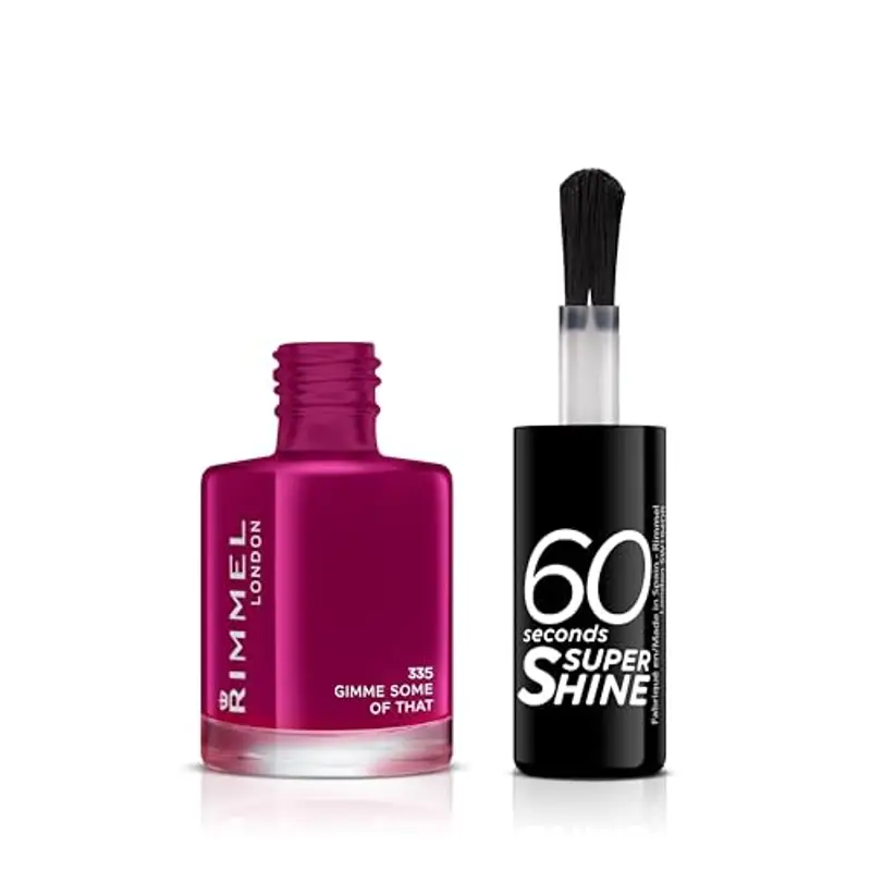 Rimmel London London Super Shine 60'' Smalto, 335 Gimme Some Of That (Magenta), 8 ml miniatura 2