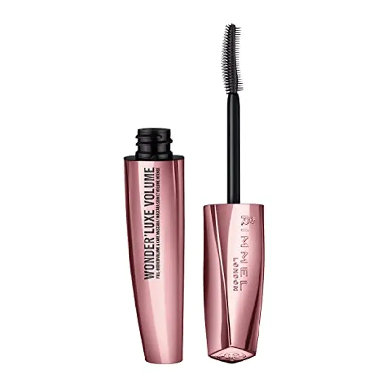 Rimmel London Mascara Volumizzante Wonder'Luxe con Oli Preziosi, Trattamento Rinforzante Ciglia, 11 ml, Nero miniatura 2