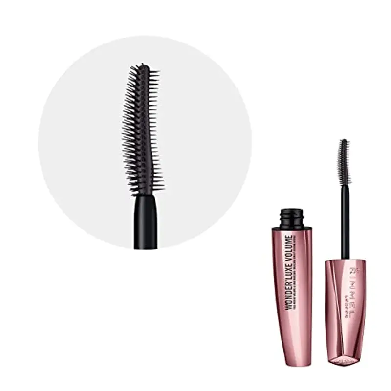 Rimmel London Mascara Volumizzante Wonder'Luxe con Oli Preziosi, Trattamento Rinforzante Ciglia, 11 ml, Nero miniatura 3