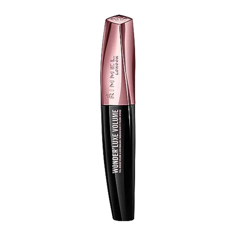 Rimmel London Mascara Volumizzante Wonder'Luxe con Oli Preziosi, Trattamento Rinforzante Ciglia, 11 ml, Nero Estremo