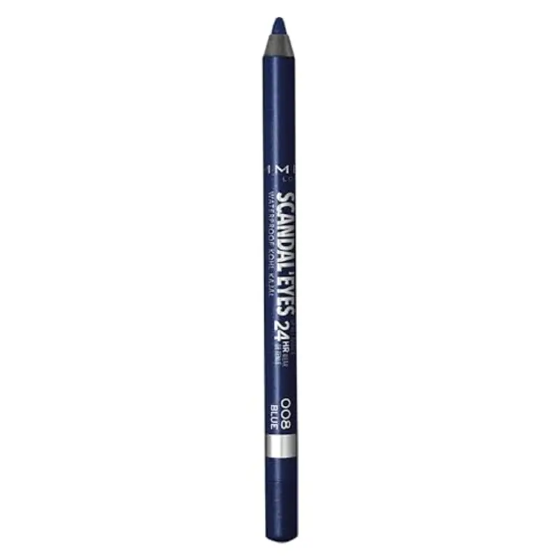 Rimmel London Matita Occhi Waterproof ScandalEyes - Kohl Kajal Blu, 008 Blue miniatura 2