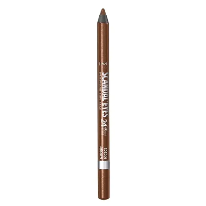 Rimmel London Matita Occhi Waterproof ScandalEyes - Kohl Kajal Marrone, 003 Brown miniatura 2