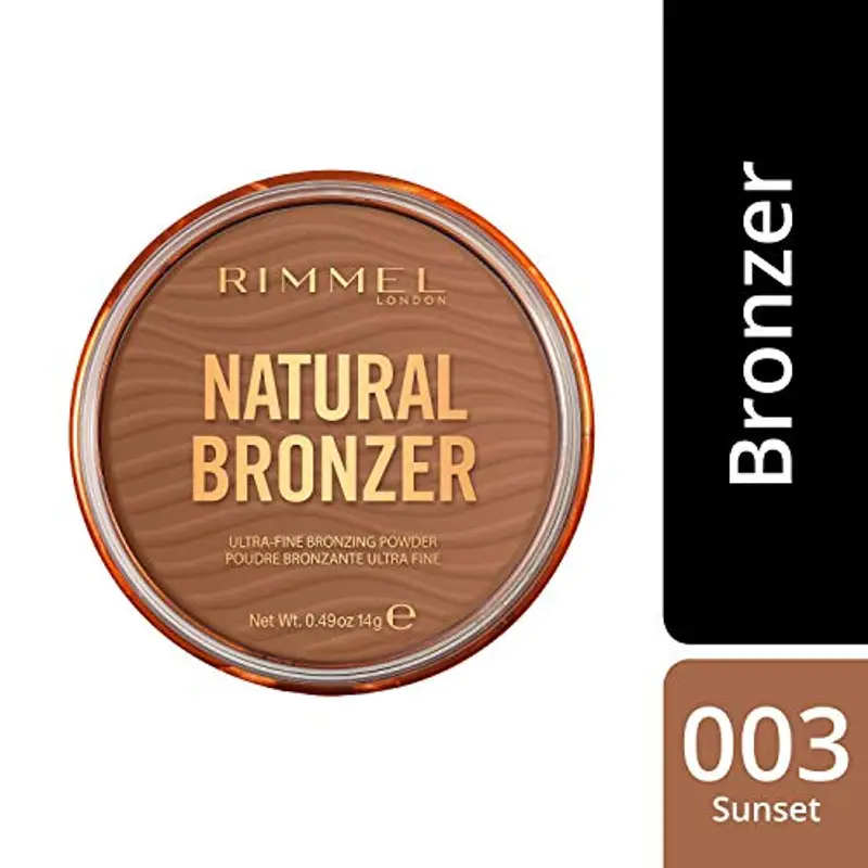 Rimmel London, Nuova Natural Bronzer, Terra Compatta Effetto Naturalmente Abbronzato, 003 Sunset miniatura 2