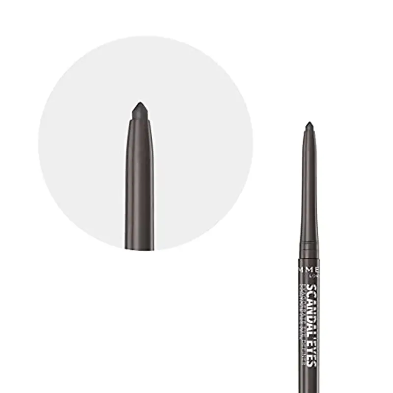Rimmel London ScandalEyes Exaggerate Eye Definer, Matita Occhi Automatica Waterproof a Lunga Durata dal Colore Intenso e Tratto Ultra Preciso, 003 Smokey Grey miniatura 3
