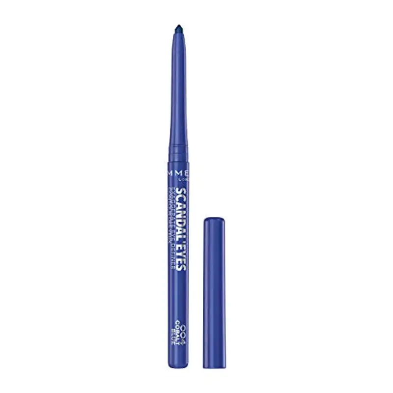 Rimmel London ScandalEyes Exaggerate Eye Definer, Matita Occhi Automatica Waterproof a Lunga Durata dal Colore Intenso e Tratto Ultra Preciso, 004 Cobalt Blue - 210 g
