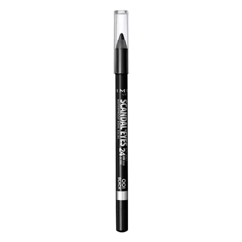 Rimmel London ScandalEyes Kohl Kajal Matita Occhi, Waterproof, Nero (001 Black)