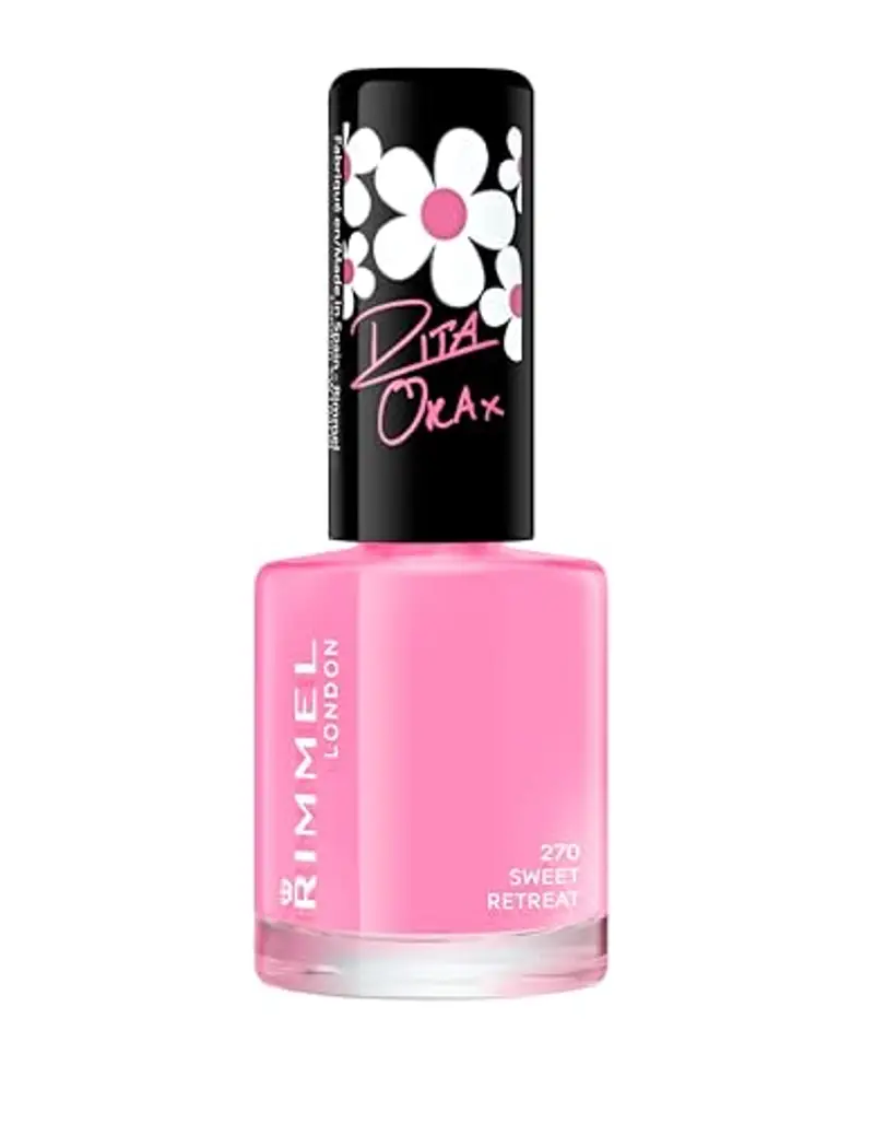 Rimmel London Smalto Unghie 60 Seconds Super Shine - Asciugatura Rapida e Lunga Durata - 270 Sweet Retreat (Rosa Confetto) - 8 ml