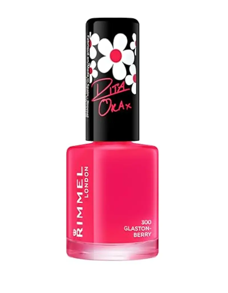 Rimmel London Smalto Unghie 60 Seconds Super Shine - Asciugatura Rapida e Lunga Durata - 300 Glaston-Berry (Corallo) - 8 ml