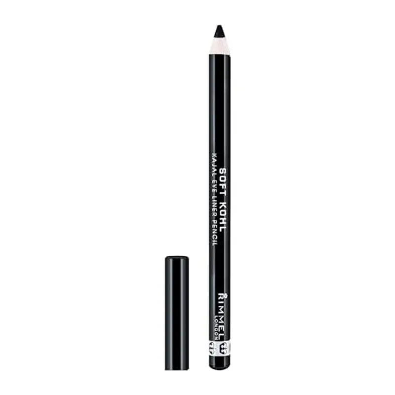 Rimmel London Soft Kohl Kajal Eyeliner Matita Occhi Morbida, 061 Jet Black