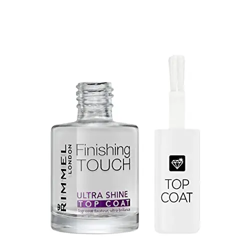 Rimmel London Top Coat Ultra Shine Finishig Touch ad Asciugatura Rapida per Smalto Unghie - Trasparente miniatura 2