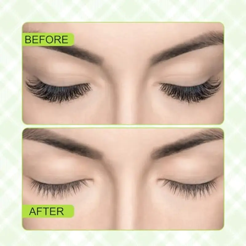 Rimozione per ciglia da 10 g, con 2 paia di cuscinetti per occhi e spazzola per ciglia, extension per ciglia (10 G) miniatura 3