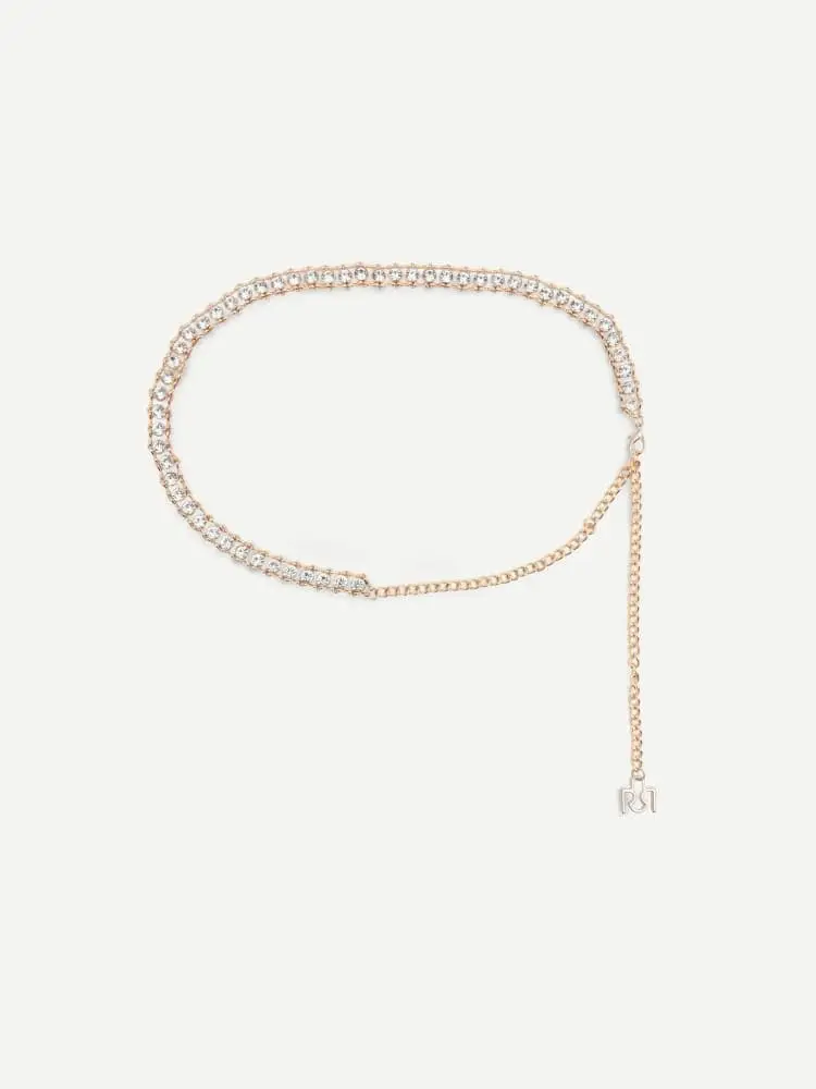 cintura donna a catena oro con brillanti