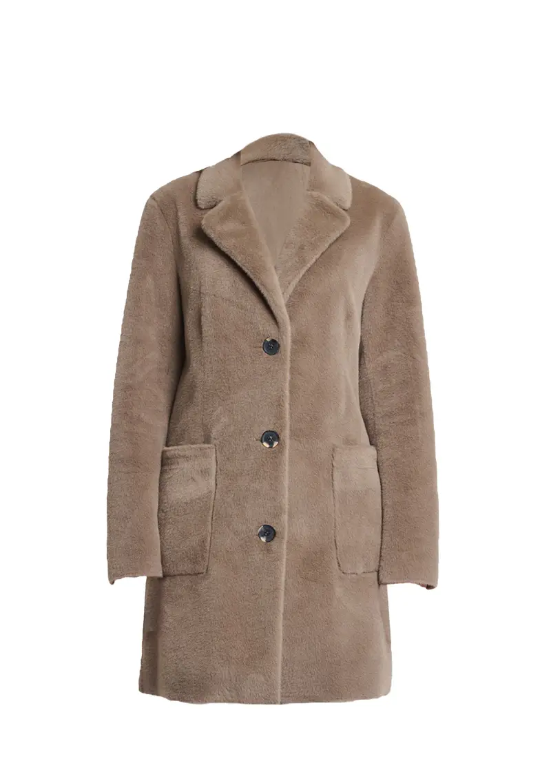 Cappotto Donna Tortora