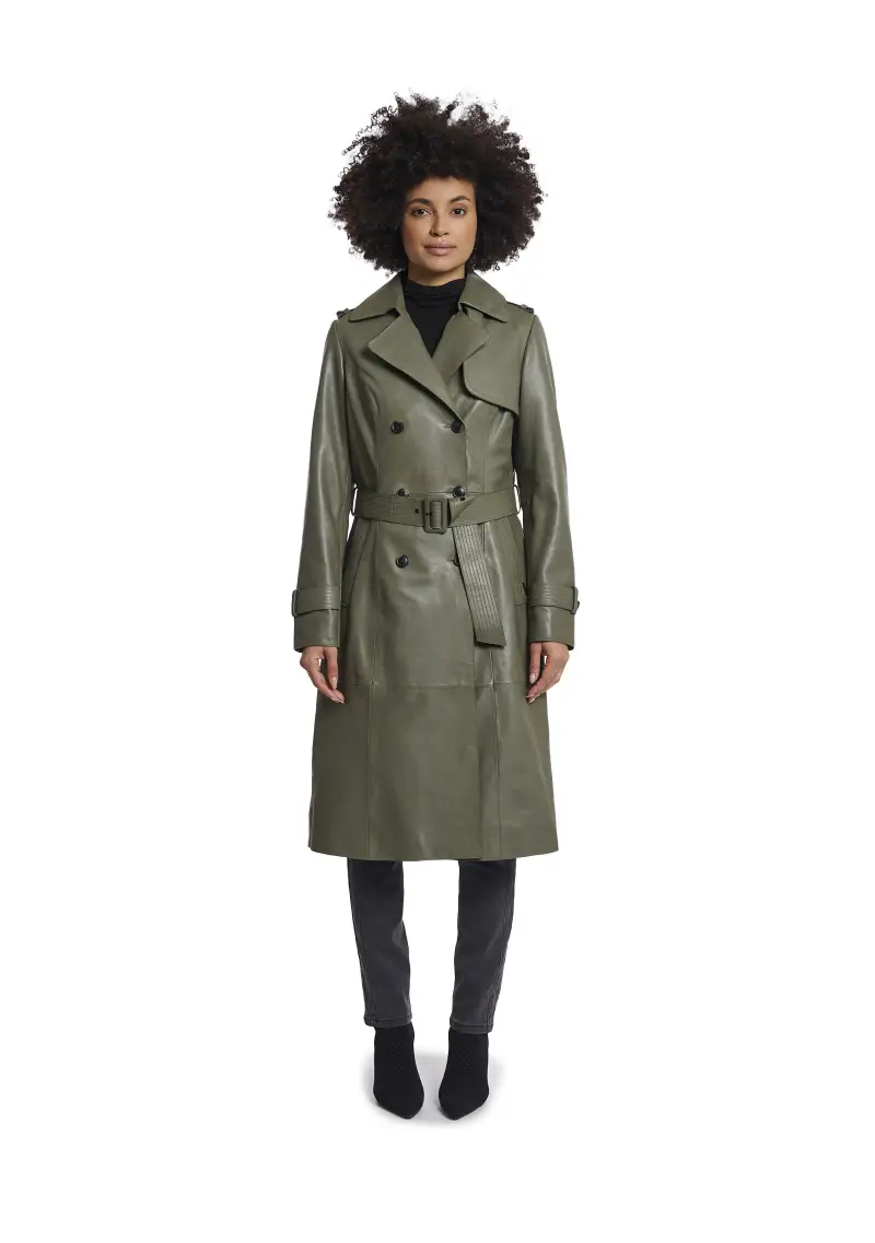 Rino&pelle Trench Donna Verde 3484896 miniatura 2