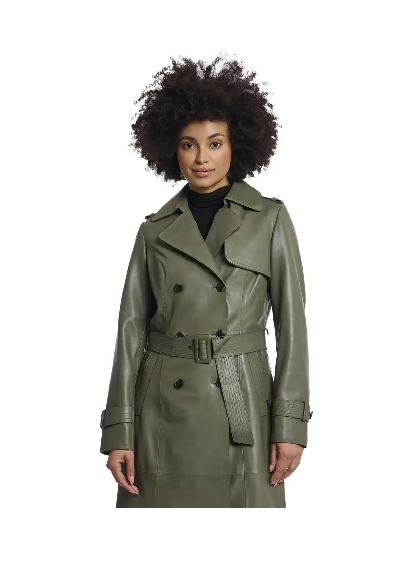 Rino&pelle Trench Donna Verde 3484896 miniatura 3