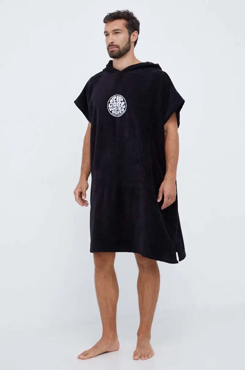 asciugamano con aggiunta di lana Nero miniatura 2