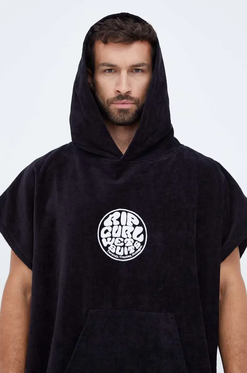 asciugamano con aggiunta di lana Nero miniatura 4