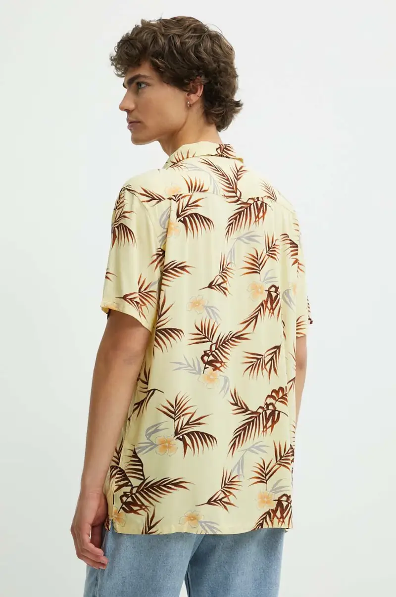 camicia uomo colore giallo miniatura 3