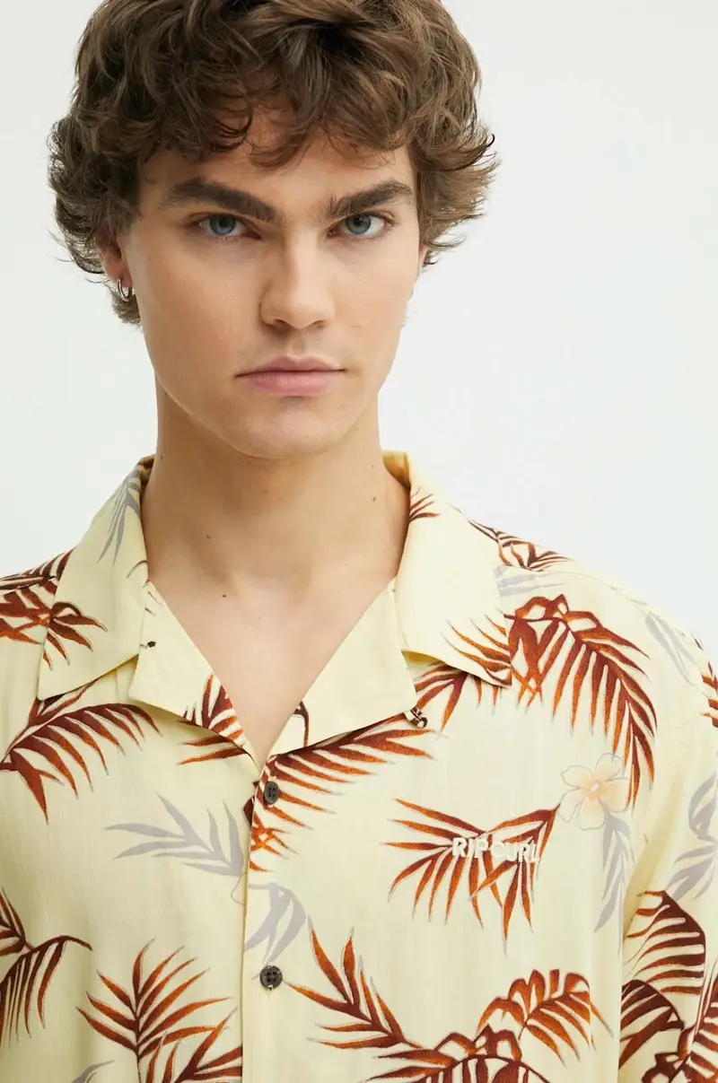 camicia uomo colore giallo miniatura 4