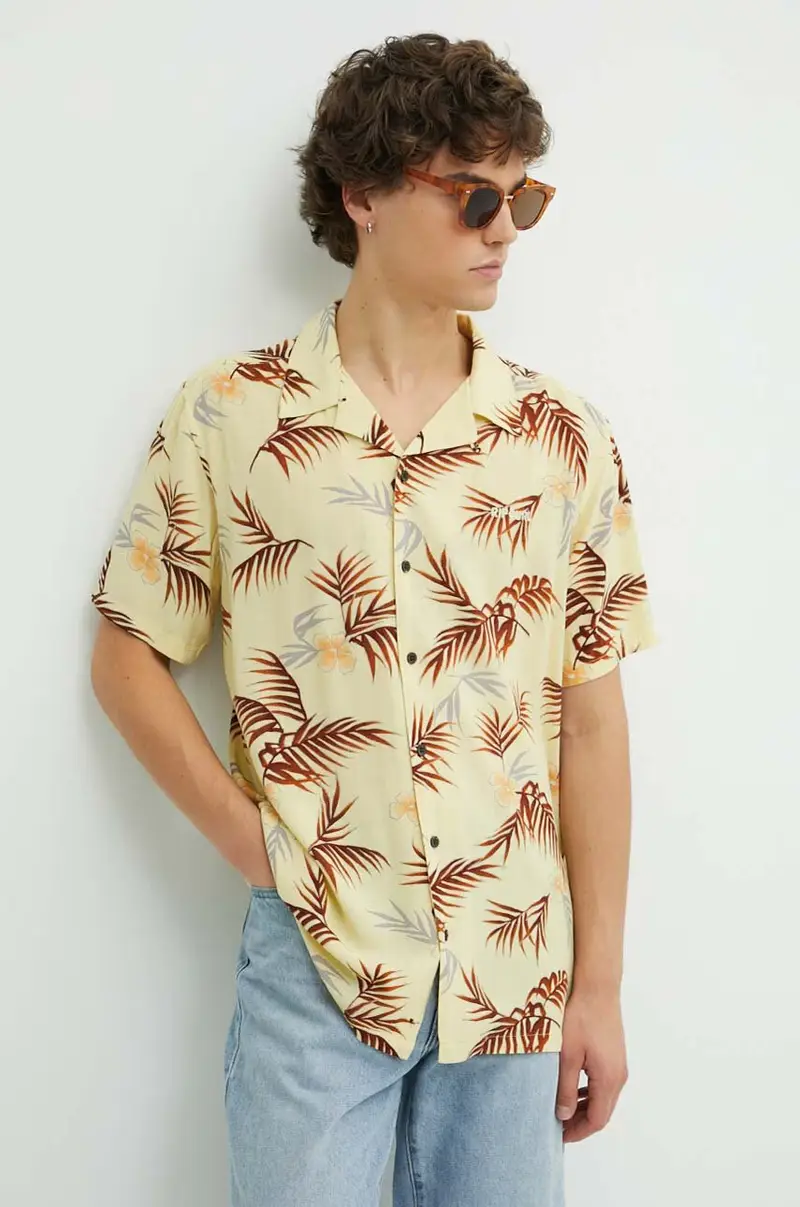 camicia uomo colore giallo